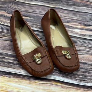 Michael Kors Tan Leather Loafers for Women